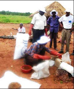 A chilli peper demonstration